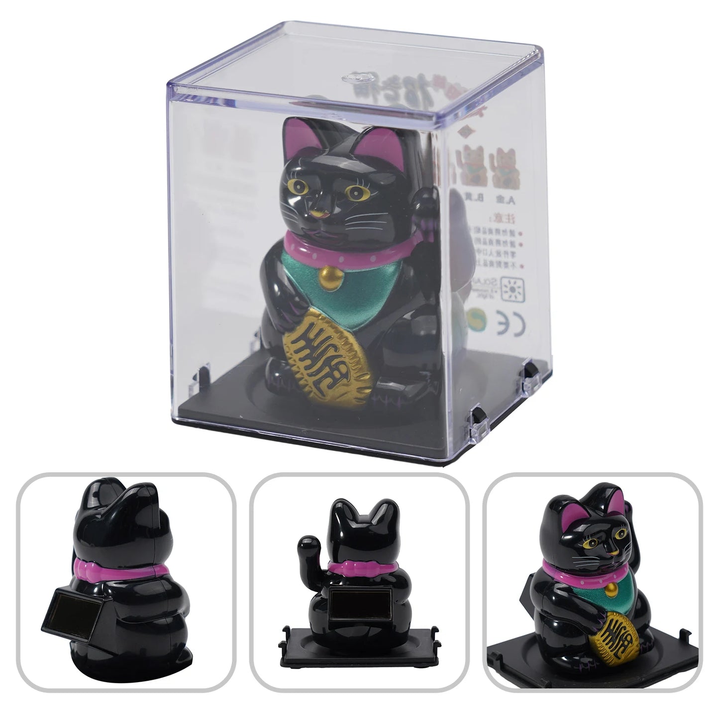 High Quality Lucky Cat Ornament Car Dashboard Decor Vehicle Accessories Automatic Waving Cartoon Decoration Interior