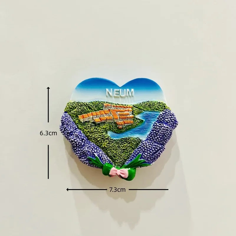Bosnia and Herzegovina 3D Fridge Magnets Souvenir Resin Refrigerator Magnets Sticker Collection Handicraft Gift Home Decoration