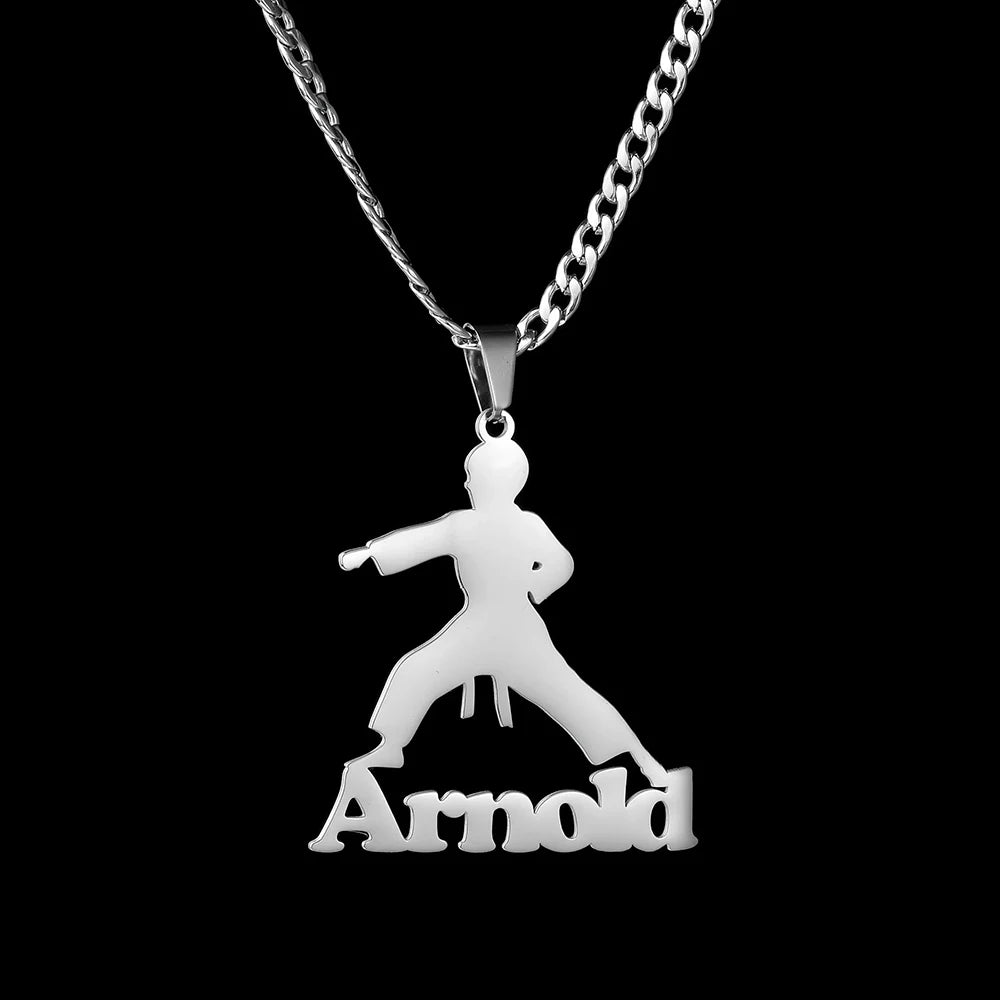 YOUSHANG Customized Football Name Necklace