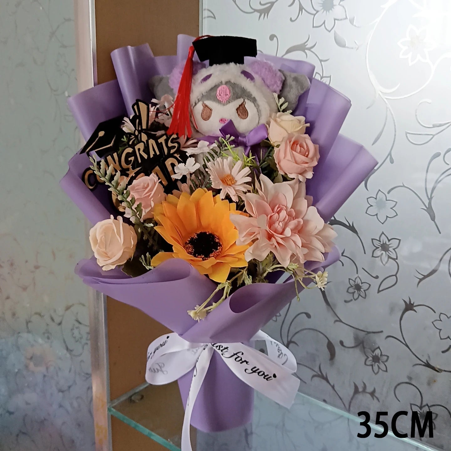 Christmas Gifts Sanrio Plush Flowers Bouquet Kuromi Plushie Soft Doll Animals Valentine's Day Birthday Wedding Party Gift