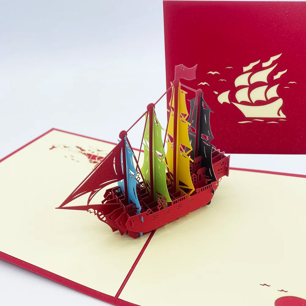 3D Pop Up Birthday Cards Laser Cut Invitations Cards World Architecture Business Card Boy Gifts Greeting Card Tourist Postcard