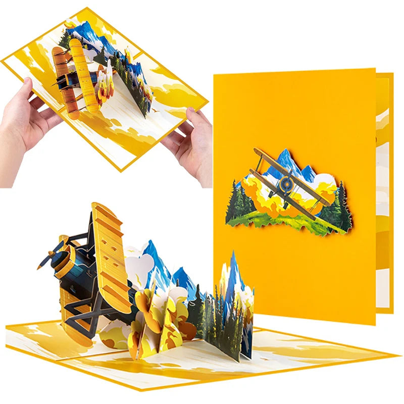 3D Pop Up Birthday Cards Laser Cut Invitations Cards World Architecture Business Card Boy Gifts Greeting Card Tourist Postcard