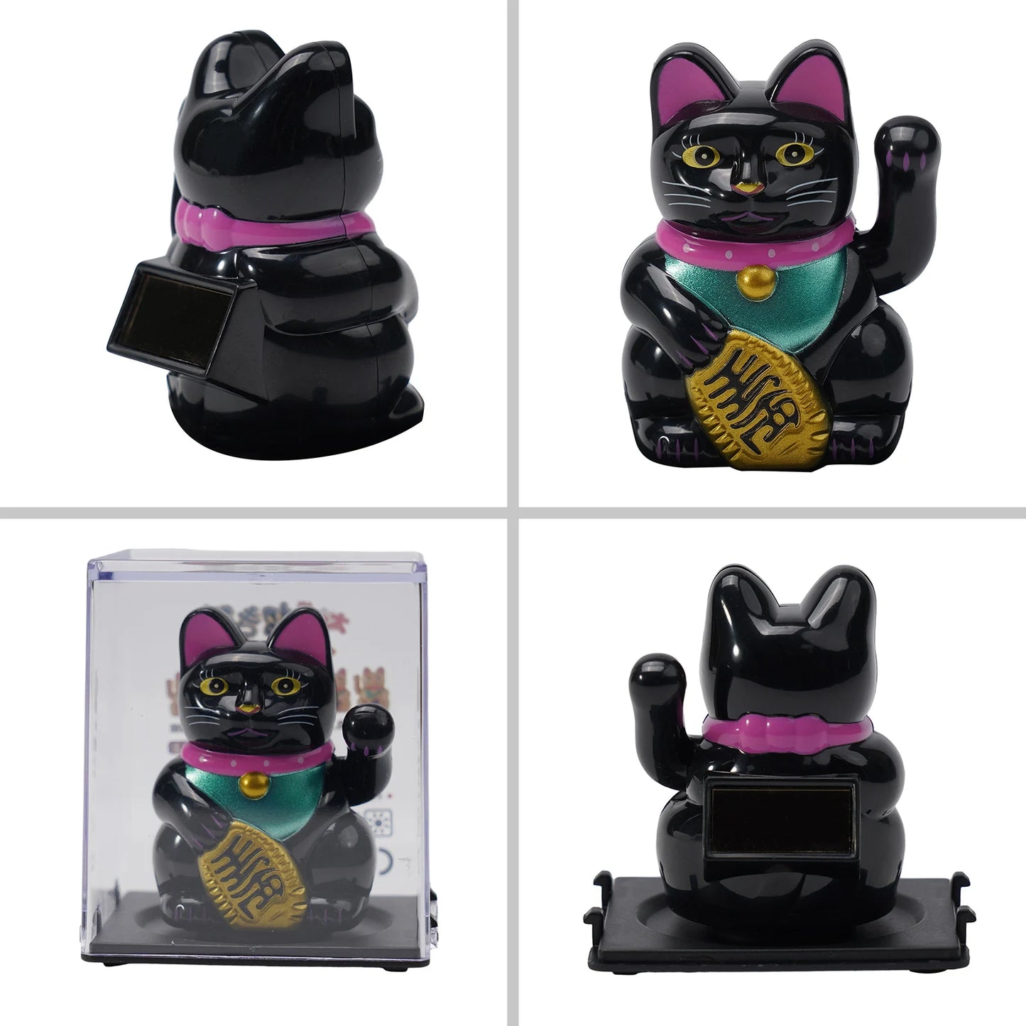 High Quality Lucky Cat Ornament Car Dashboard Decor Vehicle Accessories Automatic Waving Cartoon Decoration Interior
