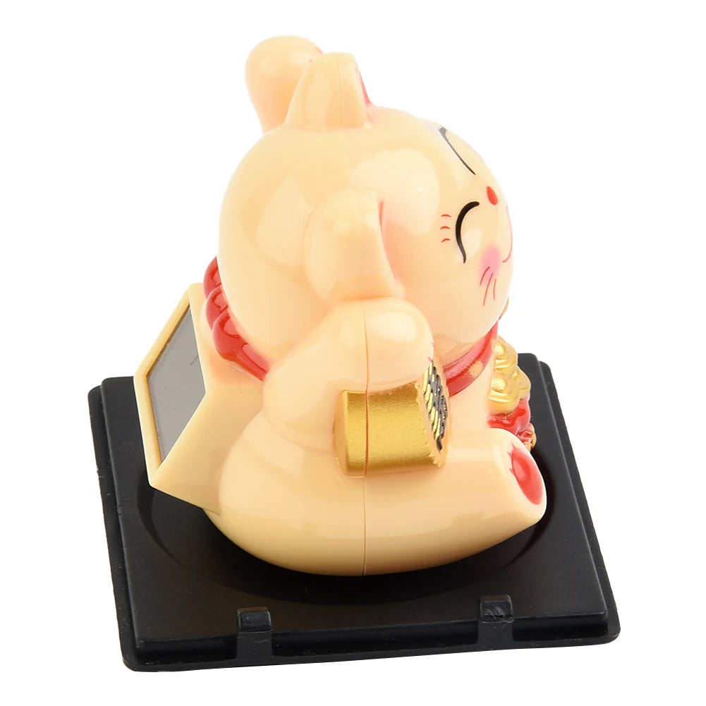 High Quality Lucky Cat Ornament Car Dashboard Decor Vehicle Accessories Automatic Waving Cartoon Decoration Interior