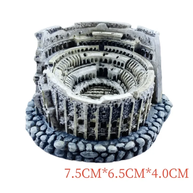 Rome Colosseum Italy Resin Handicraft Souvenirs Desktop Ornament Indoor Table Buildings Home Decoration Collection Gift