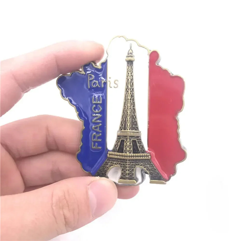 Home Decor Fridge Magnet Refrigerator Metal USA Alaska York Paris Italy London Post Office UK Dubai Belgium Israel Stereo