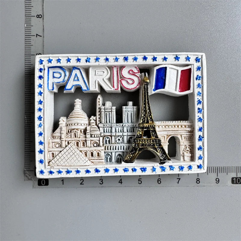 Paris France Tourist Souvenir Fridge Magnets Eiffel Tower French Magnetic Stickers Annecy Decoration on The Fridge Travel Gifts