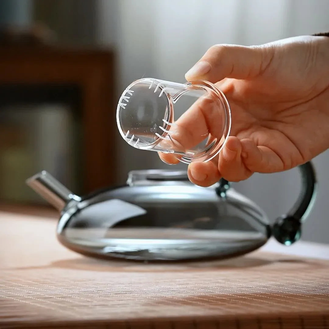 Flower Tea Teapot Set British-Style Boiled Fruit Tea Set Heat-Resistant Glass Nordic Affordable Luxury Health Pot