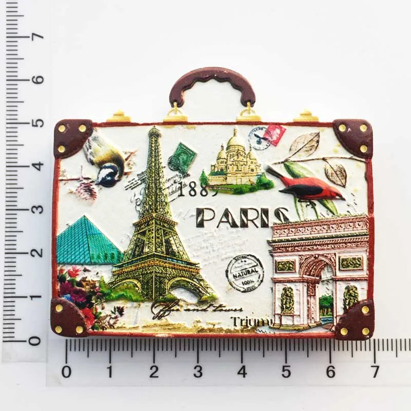 Paris France Tourist Souvenir Fridge Magnets Eiffel Tower French Magnetic Stickers Annecy Decoration on The Fridge Travel Gifts