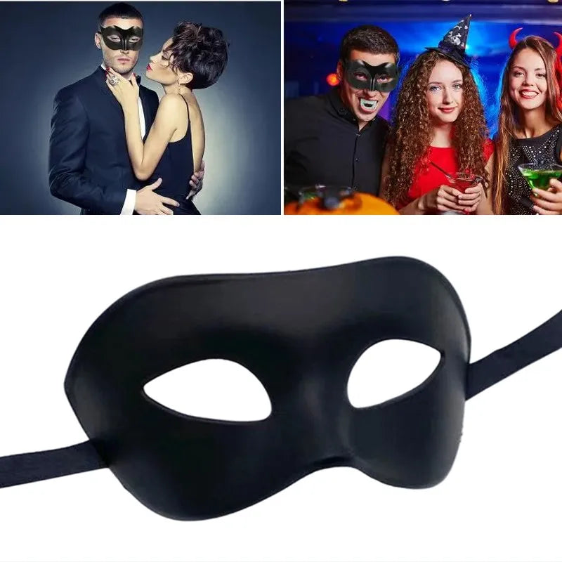Men Women Masquerade Eye Mask Venetian Couple Cosplay Costume Props Halloween Carnival Prom Party Headdress Plastic Face Masks