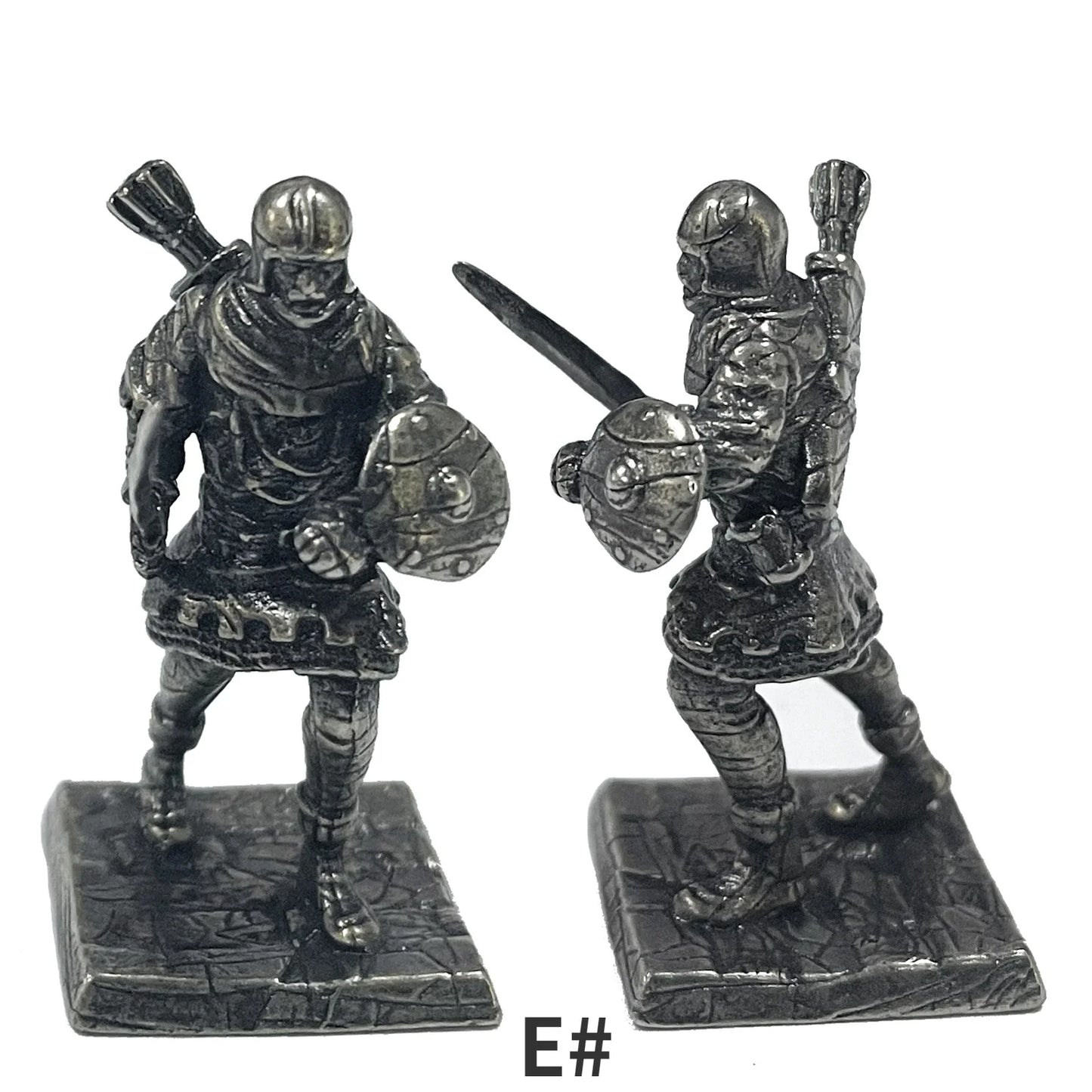1Pcs Ancient Spartan Rome Soliders Figurines Miniatures Vintage Metal Soldiers Model Statue Desktop Ornament Gift