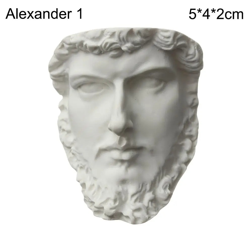 New Mini Figurine Plaster Statue Greek Mythology Celebrities Famous Sculpture Drawing Practice Gypsum Bust Portraits Home Decor