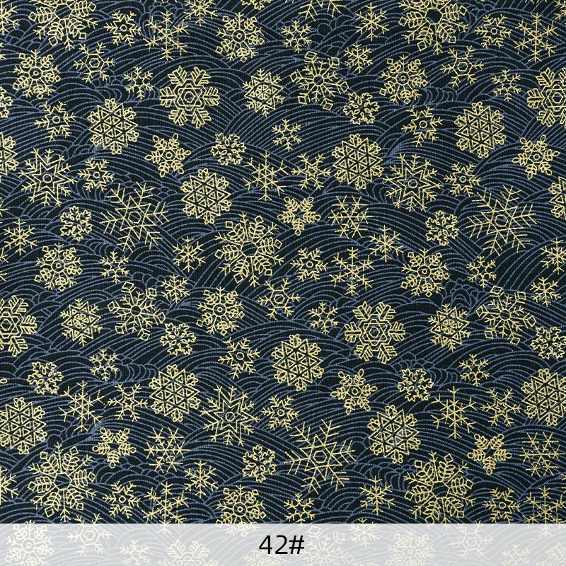 0.5/1/2 Yard 100% Cotton Fabric Traditional Japanese Kimono Style Print DIY Handmade Making Cheongsam, Hanfu, Holiday Decoration
