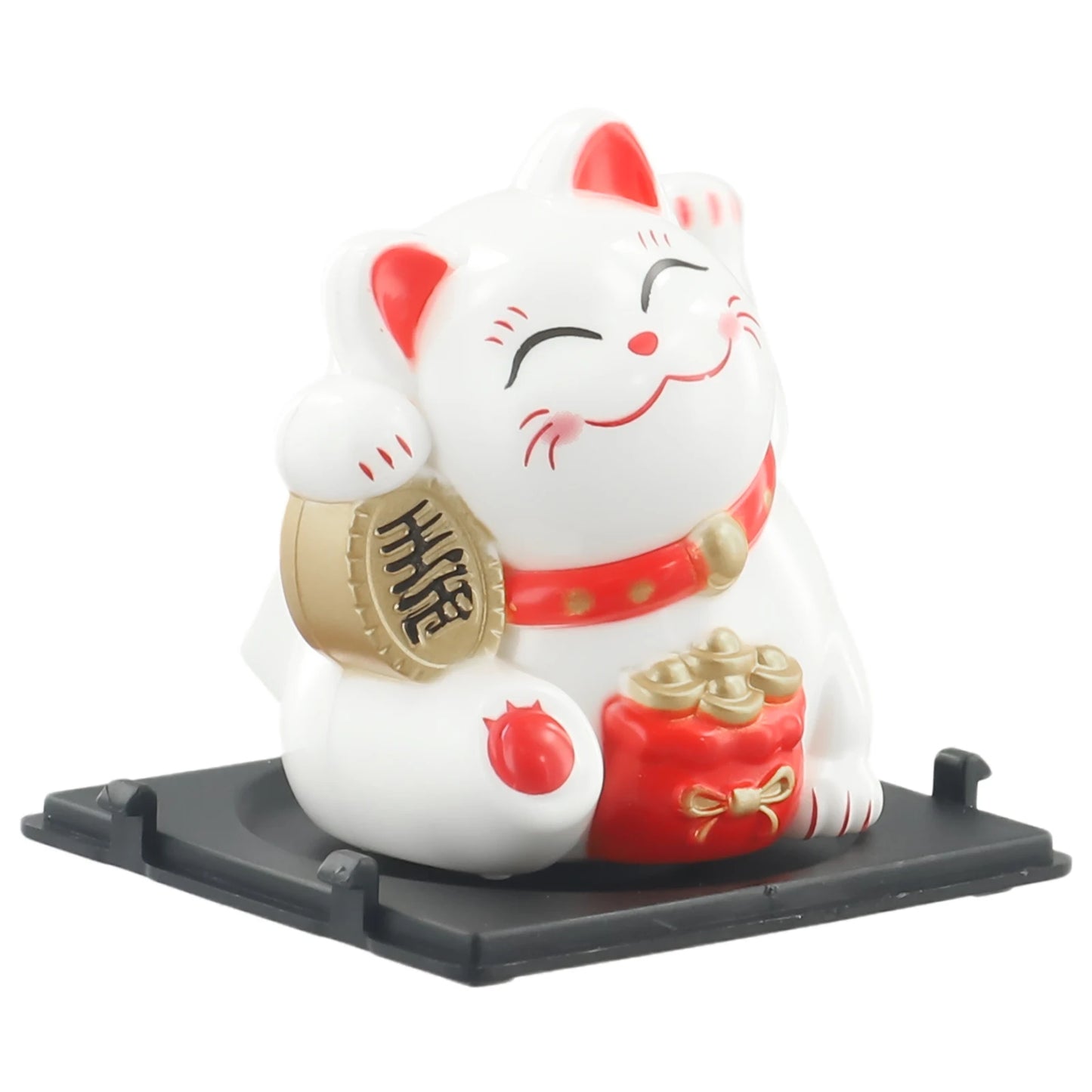 High Quality Lucky Cat Ornament Car Dashboard Decor Vehicle Accessories Automatic Waving Cartoon Decoration Interior
