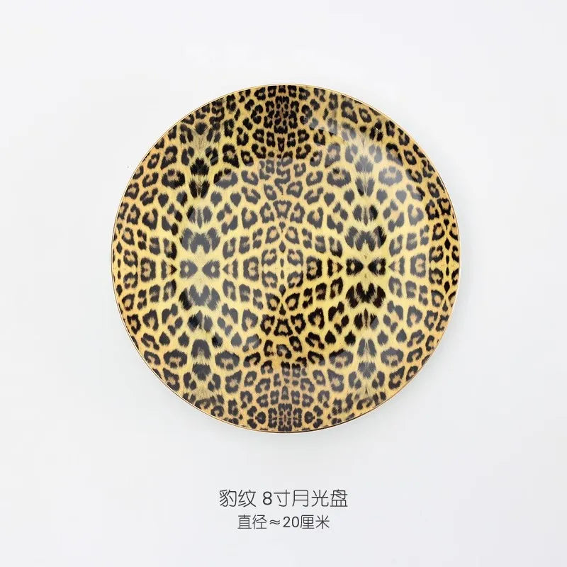Bone Mug Tea China Leopard Coffee Cup British Print Tableware Porcelain Ceramic a Afternoon Beautiful Dinner Powder Thin Cereal
