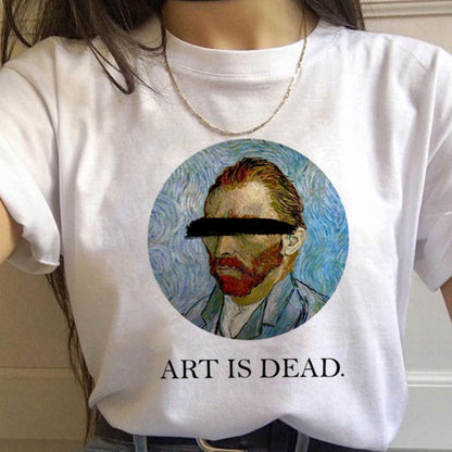 Van Gogh Aesthetic Oil Painting Women's Short Sleeve T-Shirt