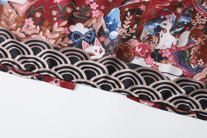 2023 New Summer Loose Red Black Japanese Samurai Streetwear Cardigan Women Men Harajuku Haori Kimono Cosplay Blouse Top Yukata