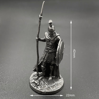 1pcs Ancient Spartan Rome Soliders Figurines Miniatures Vintage Metal Soldiers Model Statue Desktop Ornament Gift