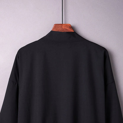 Japanese Yukata Kimono Haori Man Cardigan Harajuku Woman Long  Cosplay Yukata Female Obi Black Streetwear White Beach Shirt
