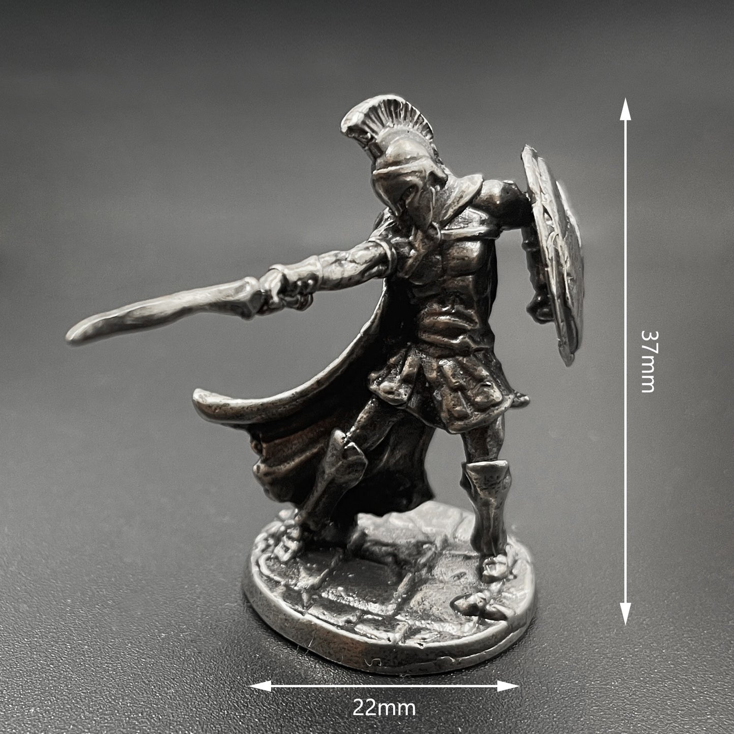 1pcs Ancient Spartan Rome Soliders Figurines Miniatures Vintage Metal Soldiers Model Statue Desktop Ornament Gift