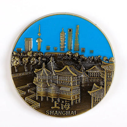 Fridge Magnet Decor Souvenir France United Kingdom Germany United States New York India Metal Magnetic Refrigerator Sticker