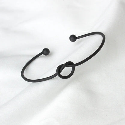 L231 Fashion Knot Cuff Bracelets & Bangles Women Jewelry Pulseira Simple Glossy Open Pulseras LOVE Valentine's Day Gift
