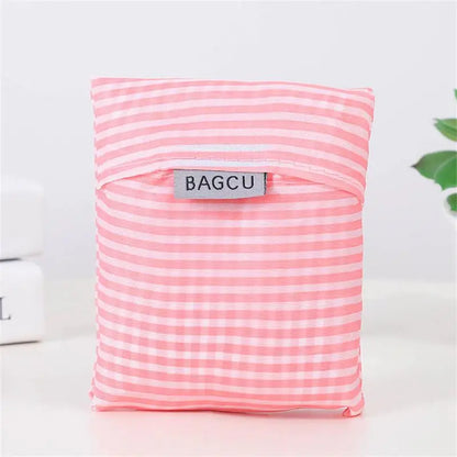 Shopping Bag Eco-Friendly Folding Shopping Bag Reusable Portable Shoulder Handbag For Travel Grocery Fashion Pocket Tote Tools