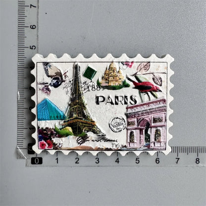 Paris France Tourist Souvenir Fridge Magnets Eiffel Tower French Magnetic Stickers Annecy Decoration on The Fridge Travel Gifts