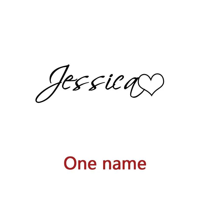 Custom Two Names Necklace with Heart Stainless Steel Couple Choker Personalized Jewelry Mother's Day Gift Women's Necklace Gift