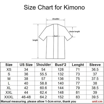 Japanese Kimono Dragon Graphic Print Cosplay Haori Yukata Top Adult Traditional Samurai Loose Kimono Cardigan for Men Women