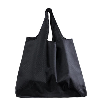 Eco-Friendly Folding Shopping Bag Reusable Portable Shoulder Handbag for Travel Grocery Fashion Pocket Tote