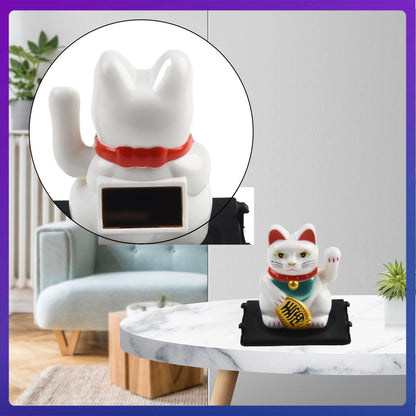 High Quality Lucky Cat Ornament Car Dashboard Decor Vehicle Accessories Automatic Waving Cartoon Decoration Interior