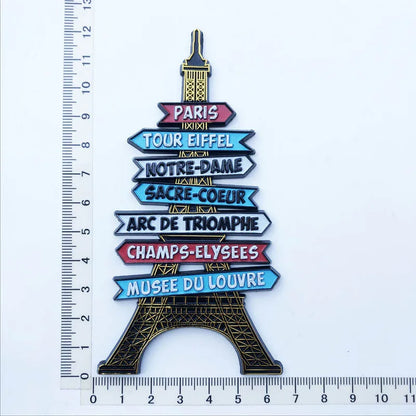 Paris France Tourist Souvenir Fridge Magnets Eiffel Tower French Magnetic Stickers Annecy Decoration on The Fridge Travel Gifts