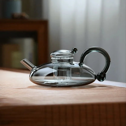 Flower Tea Teapot Set British-Style Boiled Fruit Tea Set Heat-Resistant Glass Nordic Affordable Luxury Health Pot