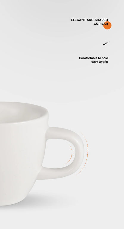 MHW-3BOMBER Espresso Mug 80ml Ceramic Coffee Cup and Saucer Professional Home Barista Latte Art Mug Exquisite Kitchen Accessorie