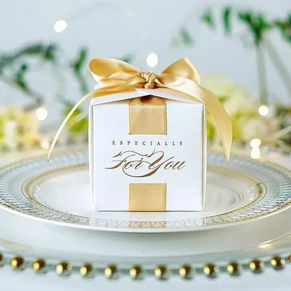 New Wedding Favors Gift Box Souvenirs Gift Box With Ribbon Candy Boxes For Christening Baby Shower Birthday Event Party Supplies