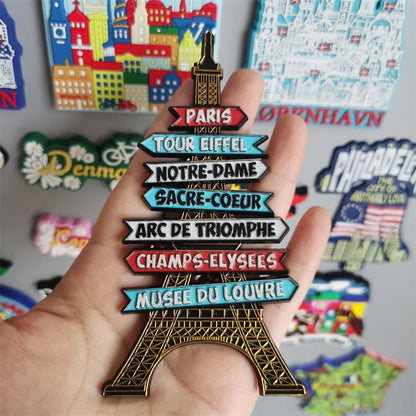 Paris France Tourist Souvenir Fridge Magnets Eiffel Tower French Magnetic Stickers Annecy Decoration on The Fridge Travel Gifts