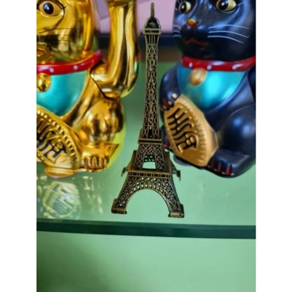 Bronze Paris Eiffel Tower Metal Crafts Home Decoration Accessories Figurine Statue Model Souvenir Home Interior Design 2023 New