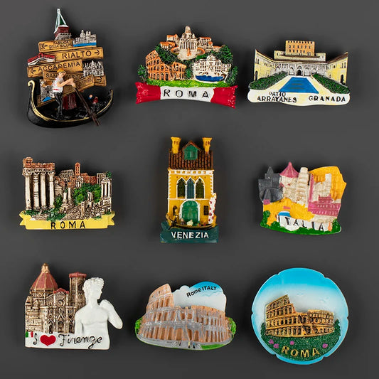 Europe Italy Rome Venice fridge magnets Refrigerator Stickers 3D Magnetic Stickers Italian Tourism Souvenir Collection Gifts