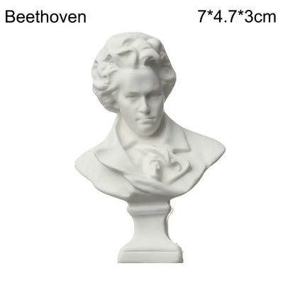 New Mini Figurine Plaster Statue Greek Mythology Celebrities Famous Sculpture Drawing Practice Gypsum Bust Portraits Home Decor