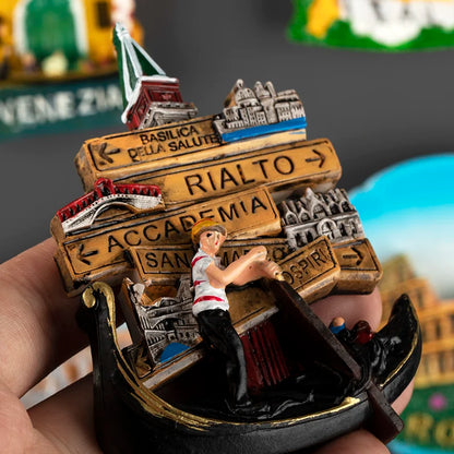 Europe Italy Rome Venice fridge magnets Refrigerator Stickers 3D Magnetic Stickers Italian Tourism Souvenir Collection Gifts