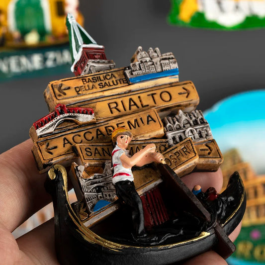 Europe Italy Rome Venice fridge magnets Refrigerator Stickers 3D Magnetic Stickers Italian Tourism Souvenir Collection Gifts