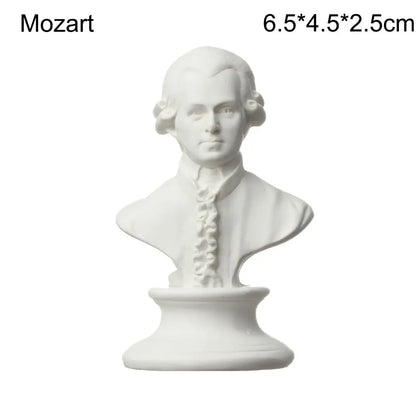 New Mini Figurine Plaster Statue Greek Mythology Celebrities Famous Sculpture Drawing Practice Gypsum Bust Portraits Home Decor