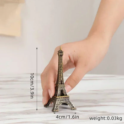 Bronze Paris Eiffel Tower Metal Crafts Home Decoration Accessories Figurine Statue Model Souvenir Home Interior Design 2023 New