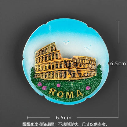Europe Italy Rome Venice fridge magnets Refrigerator Stickers 3D Magnetic Stickers Italian Tourism Souvenir Collection Gifts