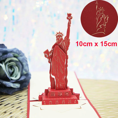 3D Pop Up Birthday Cards Laser Cut Invitations Cards World Architecture Business Card Boy Gifts Greeting Card Tourist Postcard