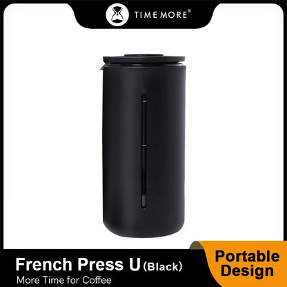 TIMEMORE Store French Press Coffee  Small U 450ml  Maker Utensils Mug White Black For Kitchen Home Trave Office