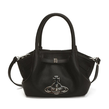 Classic Designer Paris Fashion Tote Messenger Purse Shopper Bag Elegant Leather Solid Color Commuter