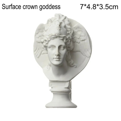 New Mini Figurine Plaster Statue Greek Mythology Celebrities Famous Sculpture Drawing Practice Gypsum Bust Portraits Home Decor