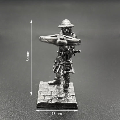 1Pcs Ancient Spartan Rome Soliders Figurines Miniatures Vintage Metal Soldiers Model Statue Desktop Ornament Gift